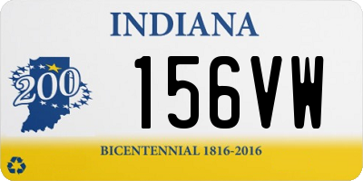 IN license plate 156VW