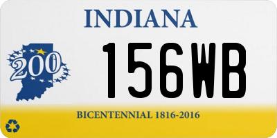 IN license plate 156WB