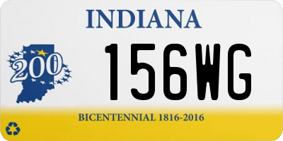 IN license plate 156WG