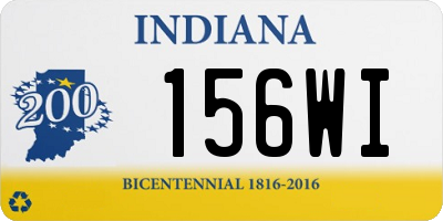 IN license plate 156WI