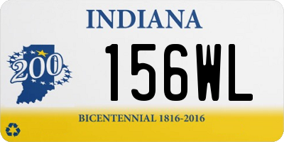 IN license plate 156WL