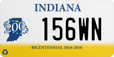 IN license plate 156WN