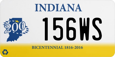 IN license plate 156WS