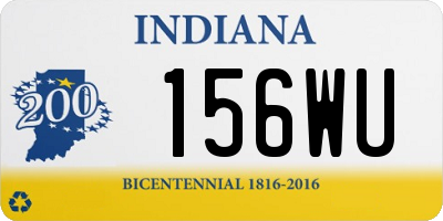 IN license plate 156WU