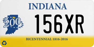 IN license plate 156XR