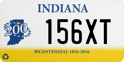 IN license plate 156XT