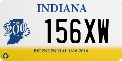 IN license plate 156XW