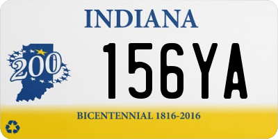 IN license plate 156YA