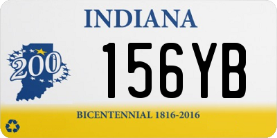 IN license plate 156YB
