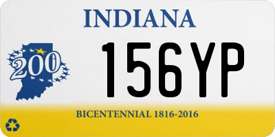 IN license plate 156YP