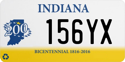 IN license plate 156YX