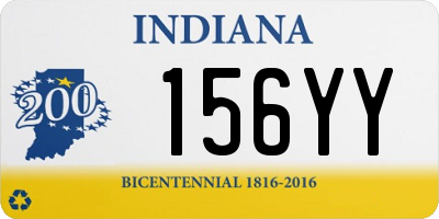 IN license plate 156YY