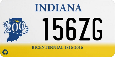 IN license plate 156ZG