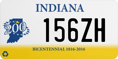 IN license plate 156ZH