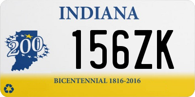 IN license plate 156ZK