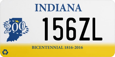 IN license plate 156ZL