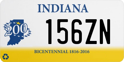 IN license plate 156ZN