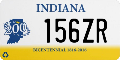 IN license plate 156ZR