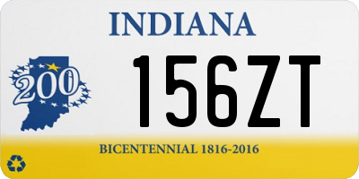 IN license plate 156ZT