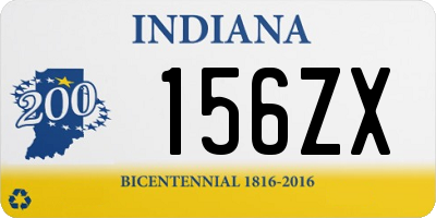 IN license plate 156ZX