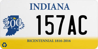 IN license plate 157AC