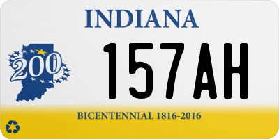 IN license plate 157AH