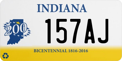 IN license plate 157AJ