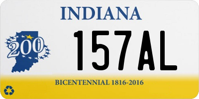 IN license plate 157AL