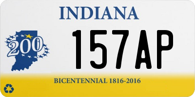 IN license plate 157AP