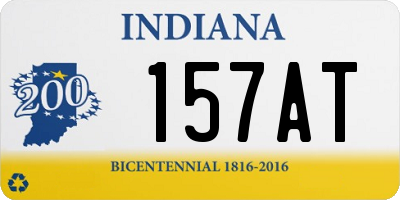 IN license plate 157AT