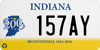 IN license plate 157AY