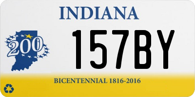IN license plate 157BY