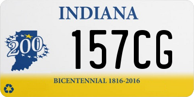 IN license plate 157CG