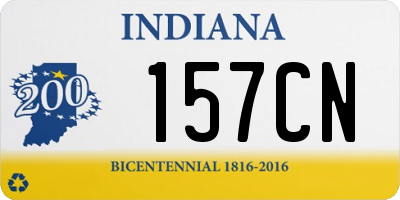 IN license plate 157CN