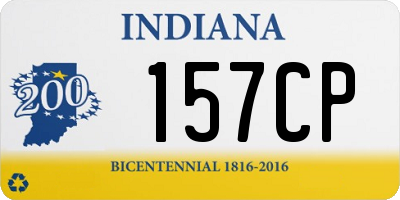 IN license plate 157CP