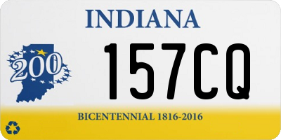 IN license plate 157CQ