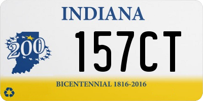 IN license plate 157CT