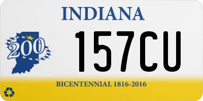 IN license plate 157CU