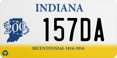 IN license plate 157DA