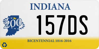 IN license plate 157DS