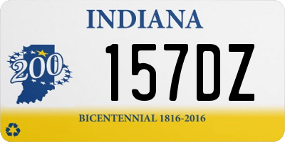 IN license plate 157DZ