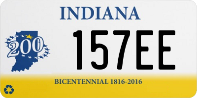 IN license plate 157EE