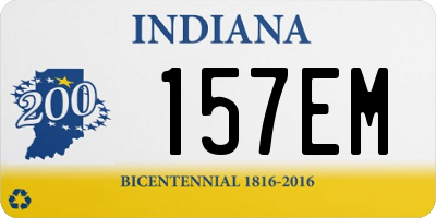 IN license plate 157EM