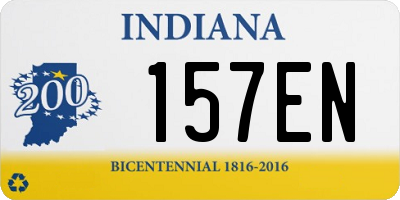 IN license plate 157EN