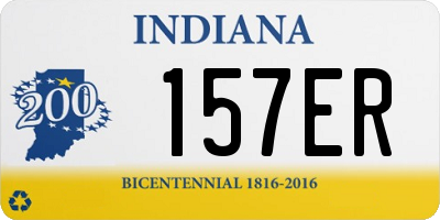 IN license plate 157ER