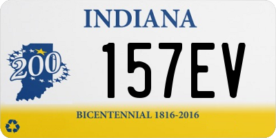 IN license plate 157EV