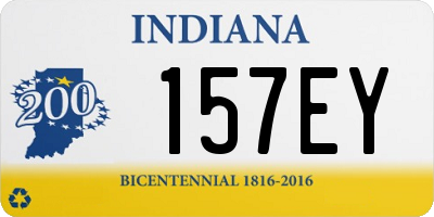 IN license plate 157EY