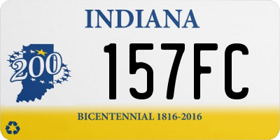 IN license plate 157FC