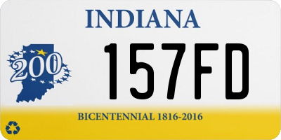 IN license plate 157FD