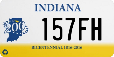 IN license plate 157FH